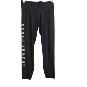 Under Armour HeatGear Compression Crop Leggings Women's Medium‎ Black Athletic